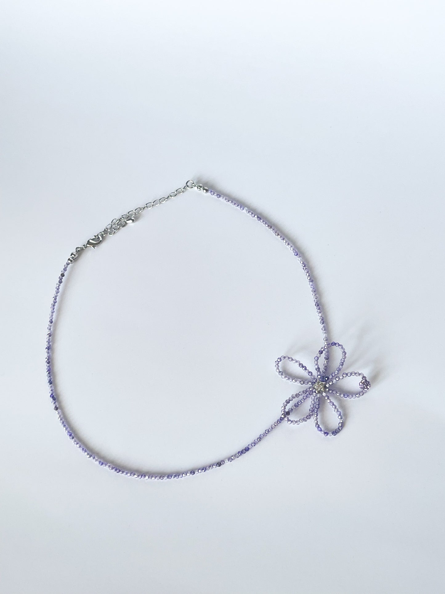 Beaded Flower Choker