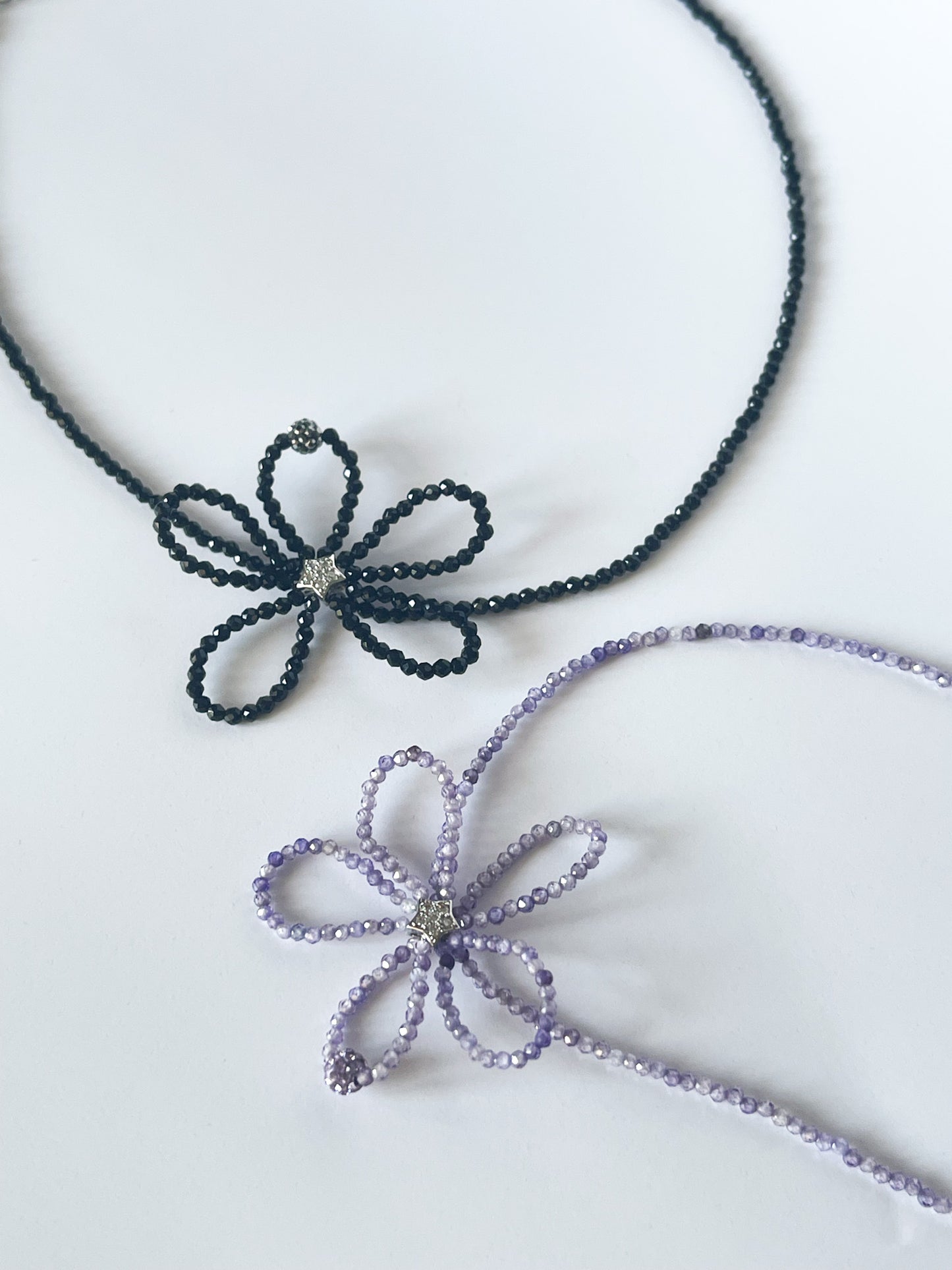 Beaded Flower Choker